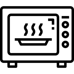 a vector microwave in black